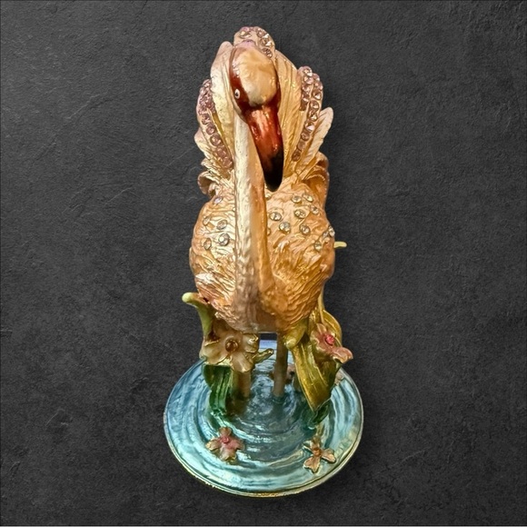 Flamingo Trinket Box - Never Used - Picture 2 of 9